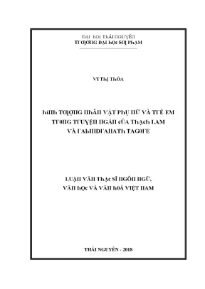 Luận văn hình tượng nhân vật phụ nữ và trẻ em trong truyện ngắn của thạch lam và rabindranath tagore