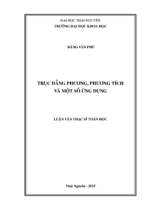 Luận văn trục đẳng phương phương tích và một số ứng dụng