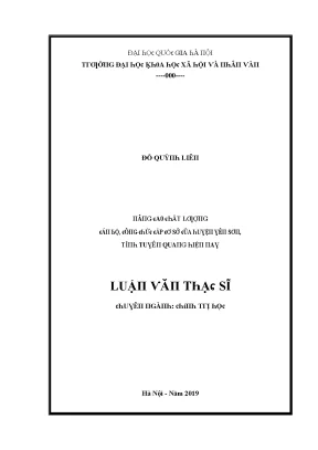Luận văn nâng cao chất lượng cán bộ công chức cấp cơ sở của huyện yên sơn tỉnh tuyên quang hiện nay