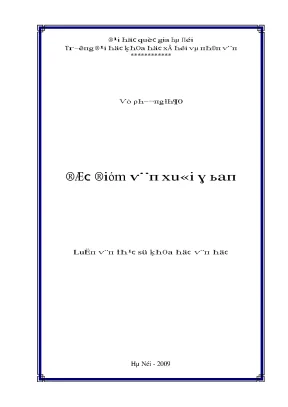 Luận văn đặc điểm văn xuôi y ban