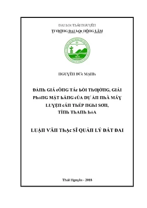 Luận văn đánh giá công tác bồi thường giải phóng mặt bằng của dự án nhà máy luyện cán thép nghi sơn tỉnh thanh hóa