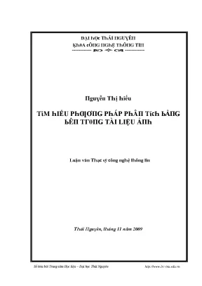 Luận văn tìm hiểu phương pháp phân tích bằng bên trong tài liệu ảnh