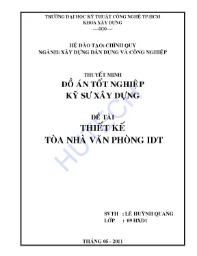 Luận văn thiết kế tòa nhà văn phòng idt