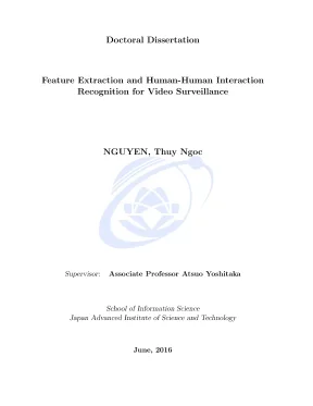 Luận văn thạc sĩ công nghệ thông tin feature extraction and human human interaction recognition for video surveillance