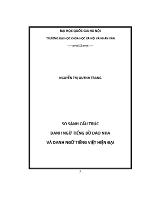 Luận văn thạc sĩ so sánh cấu trúc danh ngữ tiếng bồ đào nha và danh ngữ tiếng việt hiện đại 60 22 02 40