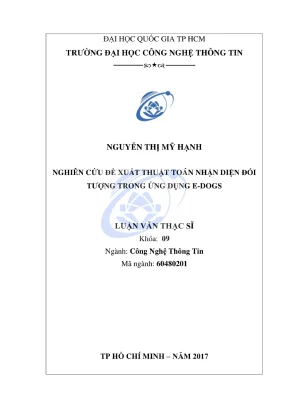 Luận văn thạc sĩ công nghệ thông tin nghiên cứu đề xuất thuật toán nhận diện đối tượng trong ứng dụng e dogs