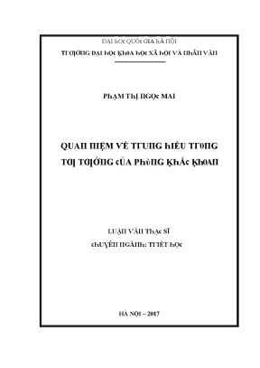 Luận văn quan niệm về trung hiếu trong tư tưởng của phùng khắc khoan