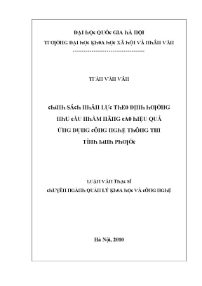 Luận văn chính sách nhân lực theo định hướng nhu cầu nhằm nâng cao hiệu quả ứng dụng công nghệ thông tin tỉnh bình phước