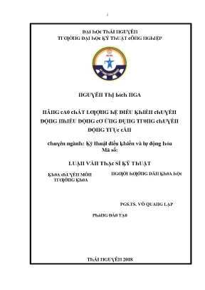 Luận văn nâng cao chất lượng hệ điều khiển chuyển động nhiều động cơ ứng dụng trong chuyển động trục cán