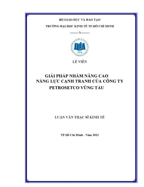 Luận văn giải pháp nhằm nâng cao năng lực cạnh tranh của công ty petrosetco vũng tàu luận văn thạc sĩ