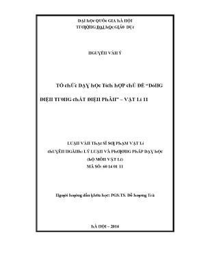 Luận văn sử dụng phần mềm toán học mathematica trong giảng dạy bài tập chương điện tích điện trường vật lí 11 nhằm tăng tính tích cực trong quá trình nhận thức của học sinh