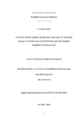 Luận văn sử dụng sơ đồ tư duy trong dạy học lịch sử thế giới cổ đại và trung đại lớp 10 trung học phổ thông chương trình chuẩn