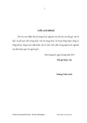 Luận văn một số giải pháp chủ yếu nhằm nâng cao năng lực cạnh tranh của công ty cổ phần vật tư nông nghiệp thái nguyên
