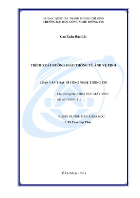 Luận văn thạc sĩ khoa học máy tính trích xuất đường giao thông từ ảnh vệ tinh