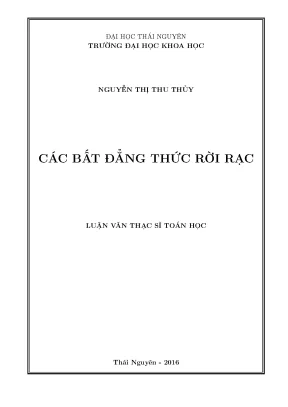 Luận văn các bất đẳng thức rời rạc