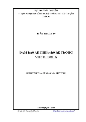 Luận văn đảm bảo an ninh cho hệ thống voip di động