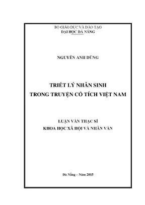 Luận văn triết lý nhân sinh trong truyện cổ tích việt nam