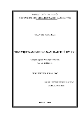Luận văn thơ việt nam những năm đầu thế kỷ xxi