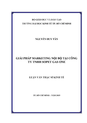 Luận văn giải pháp marketing nội bộ tại công ty tnhh sopet gas one