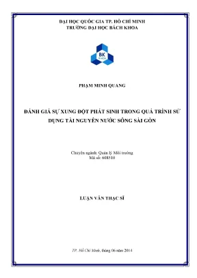 Luận văn thạc sĩ quản lý môi trường đánh giá sự xung đột phát sinh trong quá trình sử dụng tài nguyên nước sông sài gòn