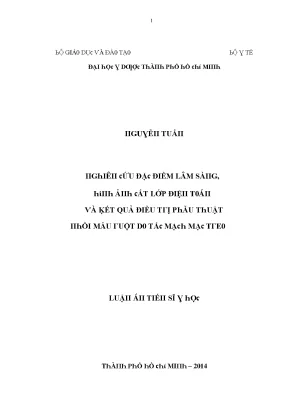 Luận văn nghiên cứu đặc điểm lâm sàng hình ảnh cắt lớp điện toán và kết quả điều trị phẫu thuật nhồi máu ruột do tắc mạch mạc treo