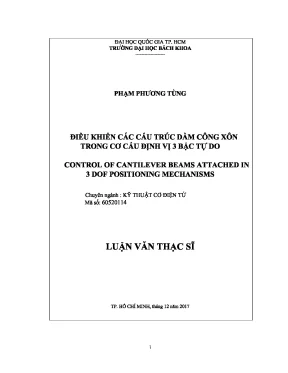 Luận văn thạc sĩ kỹ thuật cơ điện tử điều khiển các cấu trúc dầm công xôn trong cơ cấu định vị 3 bậc tự do