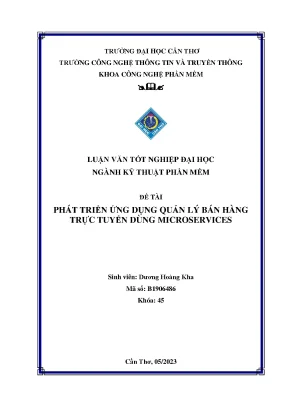 Luận văn tốt nghiệp đại học ngành kỹ thuật phần mềm đề tài phát triển ứng dụng quản lý bán hàng trực tuyến dùng microservices