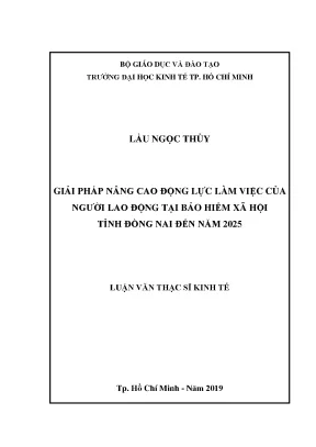 Luận văn giải pháp nâng cao động lực làm việc của người lao động tại bảo hiểm xã hội tỉnh đồng nai đến năm 2025