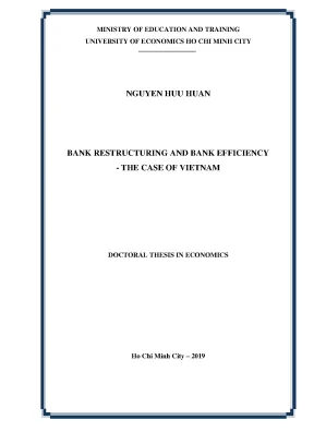 Luận văn bank restructuring and bank efficiency the case of vietnam