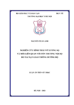 Luận án tiến sĩ y học nghiên cứu hình thái vỡ xương sọ và mối liên quan với tổn thương nội sọ do tai nạn giao thông đường bộ