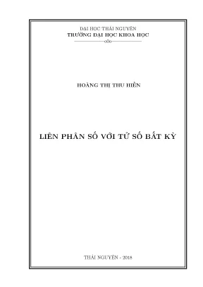 Luận văn liên phân số với tử số bất kỳ
