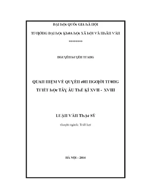 Luận văn quan niệm về quyềnn người trong triết học tây âu thế kỷ xvii xviii