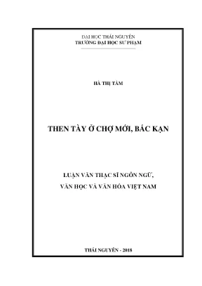 Luận văn then tày ở chợ mới bắc kạn