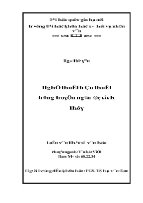 Luận văn nghệ thuật trần thuật trong truyện ngắn đỗ bích thúy