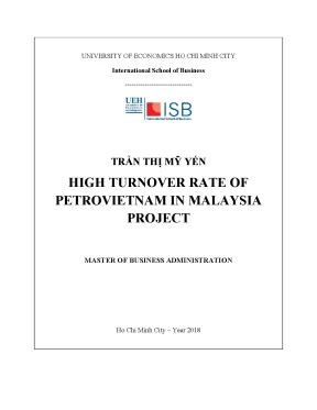 Luận văn high turnover rate of petrovietnam in malaysia project