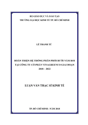 Luận văn hoàn thiện hệ thống phân phối bưởi năm roi của công ty cổ phần vinagreenco