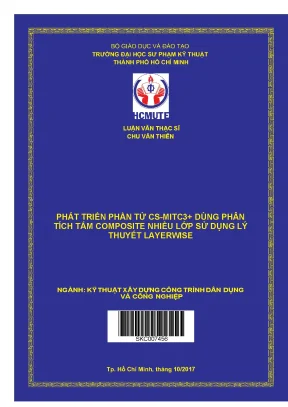 Luận văn thạc sĩ phát triển phần tử cs mitc3 dùng phân tích tấm composite nhiều lớp sử dụng lý thuyết layerwise