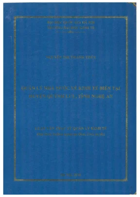Luận văn thạc sĩ quản lý kinh tế quản lý nhà nước về kinh tế biển tại huyện quỳnh lưu tỉnh nghệ an