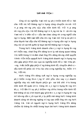 Mở rộng và nâng cao chất lượng tín dụng tại chi nhánh ngân hàng nông nghiệp và phát triển nông thôn láng hạ