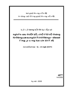 Nghiên cứu thiết kế chế tạo hệ thống tự động bổ sung khí cho động cơ diezel tăng áp bằng tua bin khí xả