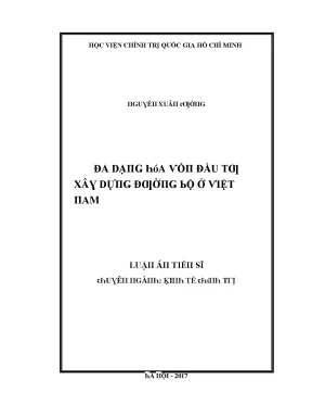 Luận văn đa dạng hóa vốn đầu tư xây dựng đường bộ ở việt nam