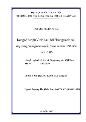 Luận văn tác động của dư luận xã hội tới hành vi xử lý công việc của cán bộ công chức cấp xã