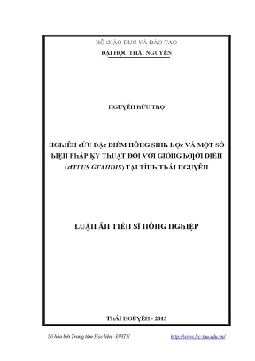 Luận văn nghiên cứu đặc điểm nông sinh học và một số biện pháp kỹ thuật đối với giống bưởi diễn citrus grandis tại tỉnh thái nguyên