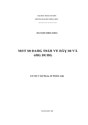 Luận văn một số dạng toán về dãy số và ứng dụng