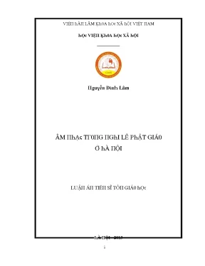 Luận văn âm nhạc trong nghi lễ phật giáo ở hà nội