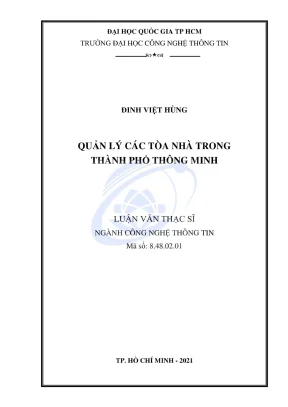Luận văn thạc sĩ công nghệ thông tin quản lý các tòa nhà trong thành phố thông minh