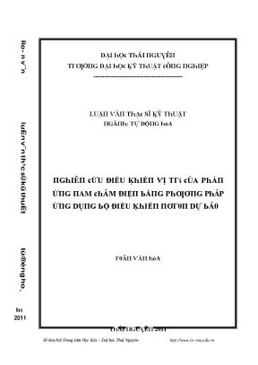 Luận văn nghiên cứu điều khiển vị trí của phản ứng nam châm điện bằng phương pháp ứng dụng bộ điều khiển nơron dự báo