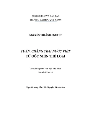 Luận văn tuấn chàng trai nước việt từ góc nhìn thể loại