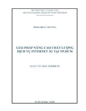 Luận văn giải pháp nâng cao chất lượng dịch vụ internet 3g tại tphcm luận văn thạc sĩ