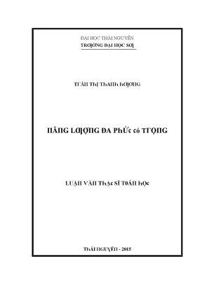 Luận văn năng lượng đa phức có trọng